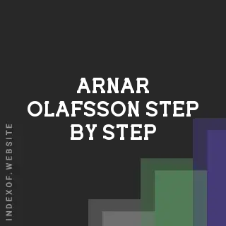 Arnar Olafsson Step-by-Step | Indexof