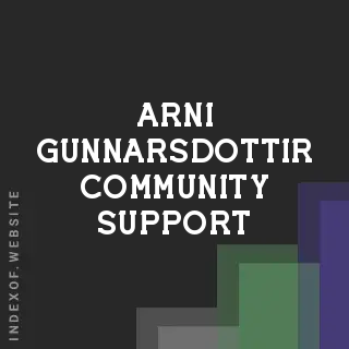 Arni Gunnarsdottir Community Support | Indexof