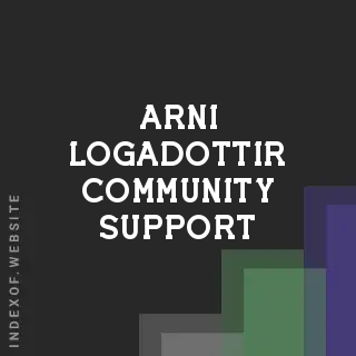 Arni Logadottir Community Support | Indexof