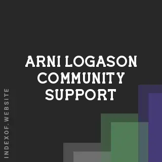 Arni Logason Community Support | Indexof