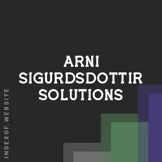 Arni Sigurdsdottir Solutions | Indexof