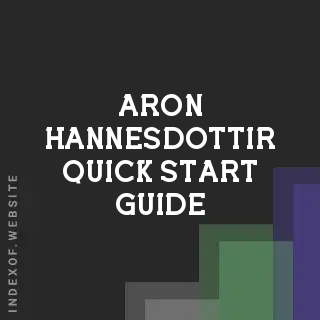 Aron Hannesdottir Quick Start Guide | Indexof