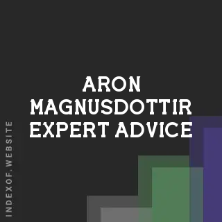 Aron Magnusdottir Expert Advice | Indexof