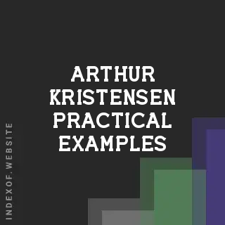 Arthur Kristensen Practical Examples | Indexof