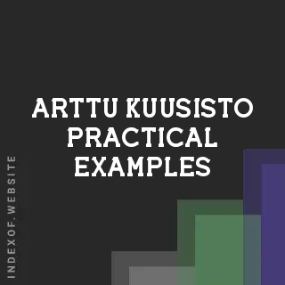 Arttu Kuusisto Practical Examples | Indexof
