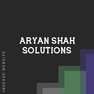 Aryan Shah Solutions | Indexof
