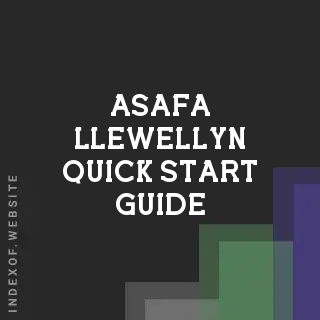 Asafa Llewellyn Quick Start Guide | Indexof