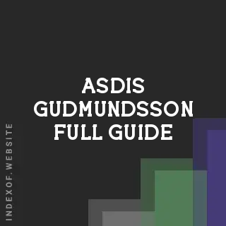 Asdis Gudmundsson Full Guide | Indexof