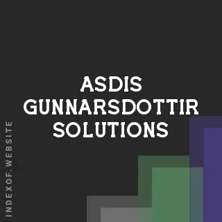 Asdis Gunnarsdottir Solutions | Indexof