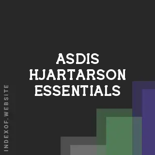 Asdis Hjartarson Essentials | Indexof