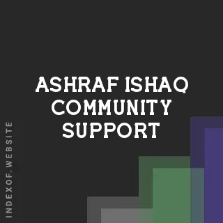 Ashraf Ishaq Community Support | Indexof
