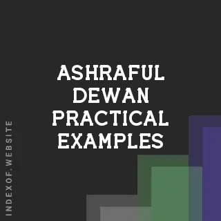 Ashraful Dewan Practical Examples | Indexof