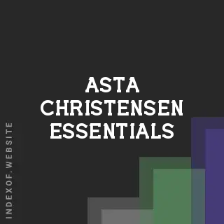 Asta Christensen Essentials | Indexof