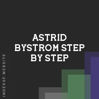 Astrid Bystrom Step-by-Step | Indexof