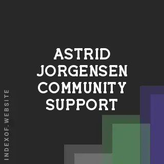 Astrid Jorgensen Community Support | Indexof