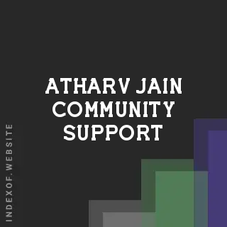 Atharv Jain Community Support | Indexof