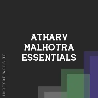 Atharv Malhotra Essentials | Indexof