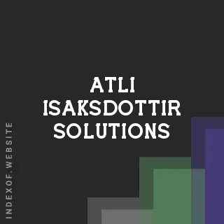 Atli Isaksdottir Solutions | Indexof