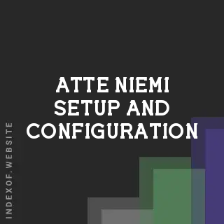 Atte Niemi Setup and Configuration | Indexof