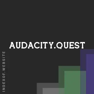 audacity.quest by Marco Romano site -  Indexof