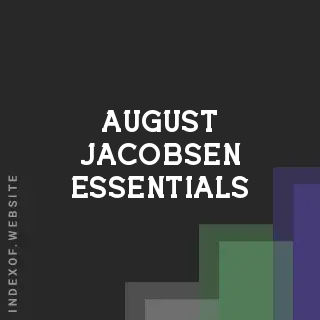 August Jacobsen Essentials | Indexof