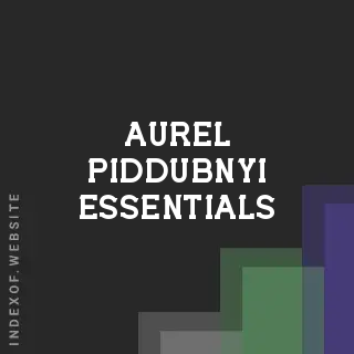 Aurel Piddubnyi Essentials | Indexof