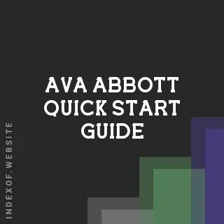 Ava Abbott Quick Start Guide | Indexof