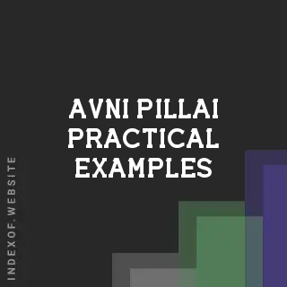 Avni Pillai Practical Examples | Indexof