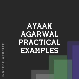 Ayaan Agarwal Practical Examples | Indexof