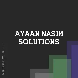 Ayaan Nasim Solutions | Indexof