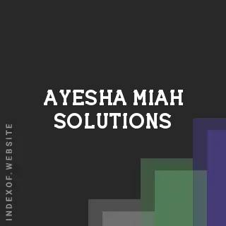 Ayesha Miah Solutions | Indexof