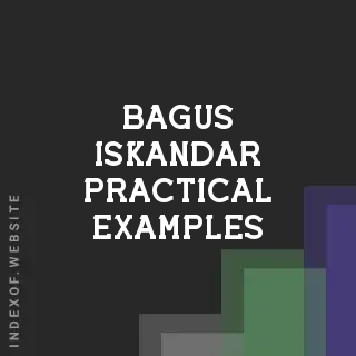 Bagus Iskandar Practical Examples | Indexof