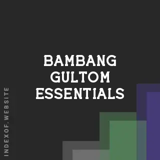 Bambang Gultom Essentials | Indexof