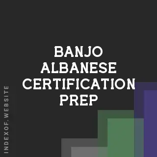 Banjo Albanese Certification Prep | Indexof
