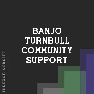 Banjo Turnbull Community Support | Indexof
