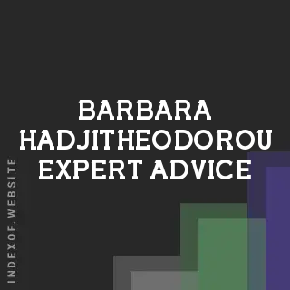 Barbara Hadjitheodorou Expert Advice | Indexof