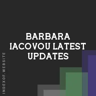 Barbara Iacovou Latest Updates | Indexof