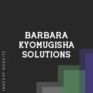 Barbara Kyomugisha Solutions | Indexof