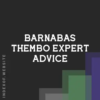 Barnabas Thembo Expert Advice | Indexof