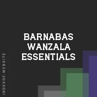 Barnabas Wanzala Essentials | Indexof