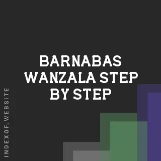 Barnabas Wanzala Step-by-Step | Indexof