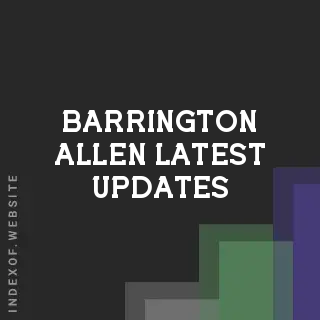 Barrington Allen Latest Updates | Indexof