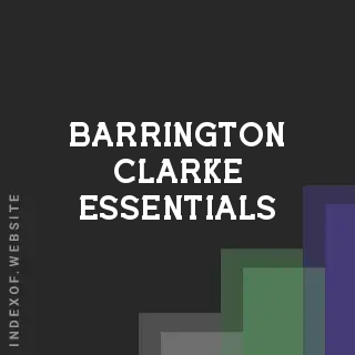 Barrington Clarke Essentials | Indexof