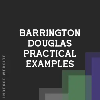 Barrington Douglas Practical Examples | Indexof