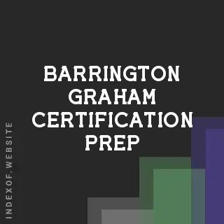 Barrington Graham Certification Prep | Indexof