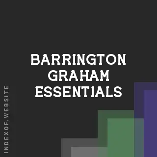 Barrington Graham Essentials | Indexof