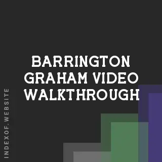 Barrington Graham Video Walkthrough | Indexof