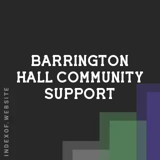 Barrington Hall Community Support | Indexof