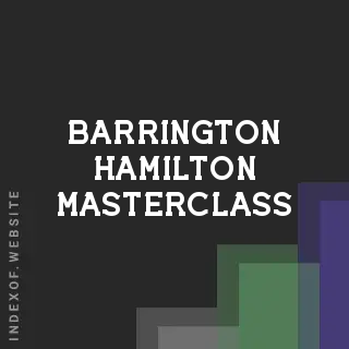 Barrington Hamilton Masterclass | Indexof
