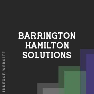Barrington Hamilton Solutions | Indexof